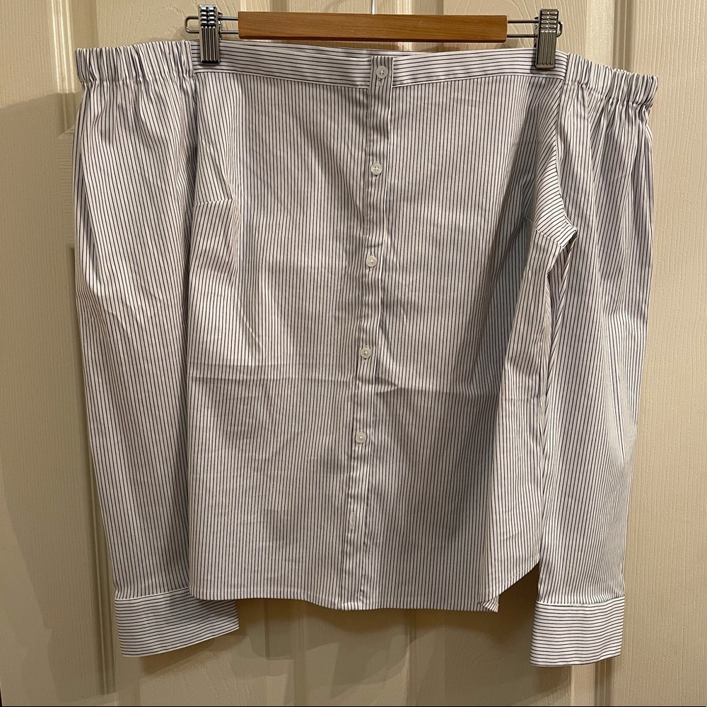 NWT Express off the Shoulder Button Down